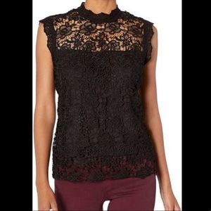 Nanette Lepore Black Lace Top